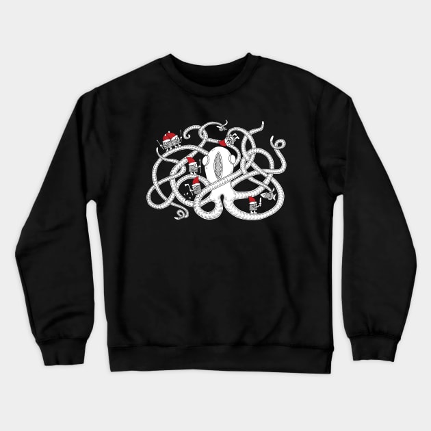 Octopussy christmas edition Crewneck Sweatshirt by Cheshyro